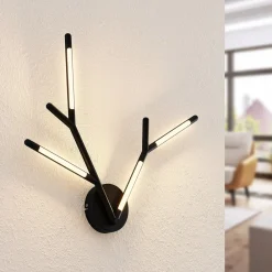 Lucande Væglamper > Cuerno LED-væglampe i sort-hvid