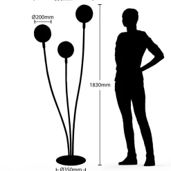 Lucande Gulvlamper|Gulvlamper > Dustian gulvlampe, 3 lyskilder