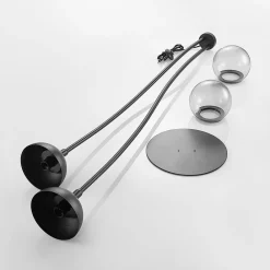 Gulvlamper ^ Lucande Dustian gulvlampe, 2 lyskilder