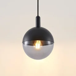 Pendellamper ^ Lucande Dustian pendellampe, glaskugle