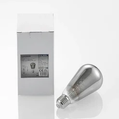 Lucande Dæmpbar Led-Pære|Filament Pære > E27-pære ST64 4W 918 dæmpes titan, 2 stk