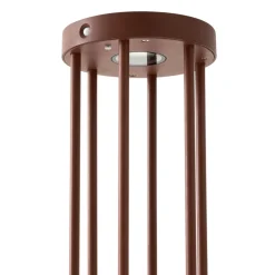 Solcelle Lampe Med Sensor|Solcellelamper ^ Lucande Evelis LED-vejlampe, rustfarvet, aluminium, sensor