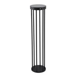 Lucande Solcelle Lampe Med Sensor|Solcellelamper > Evelis LED-vejlampe, sort, aluminium, sensor