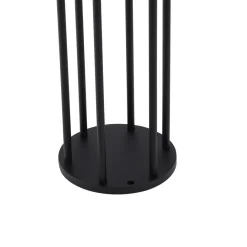 Lucande Solcelle Lampe Med Sensor|Solcellelamper > Evelis LED-vejlampe, sort, aluminium, sensor