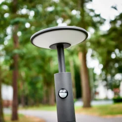 Lucande Gadebelysning Med Sensor|Terrassebelysning > Fenia LED-vejlampe, 100 cm, sensor, IP54, antracit