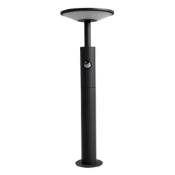 Gadebelysning Med Sensor|Terrassebelysning ^ Lucande Fenia LED-vejlampe, 60 cm, sensor, IP54, antracit