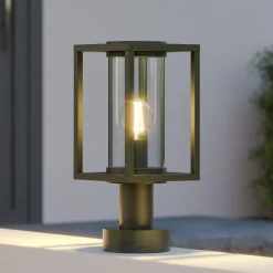Terrassebelysning|Sokkellamper ^ Lucande Ferda sokkellampe, 37 cm, antracit, IP44