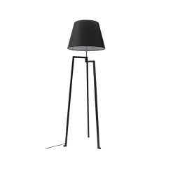 Lucande Gulvlamper|Gulvlamper > gulvlampe Amona, sort, tekstil, 150 cm, trefod