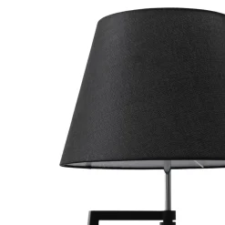 Lucande Gulvlamper|Gulvlamper > gulvlampe Amona, sort, tekstil, 150 cm, trefod