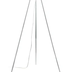 Lucande Gulvlamper > Gulvlampe Diborah, røggrå, glas, 150 cm, G9