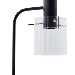 Lucande Gulvlamper|Gulvlamper > gulvlampe Eirian, sort, glas, 150 cm høj, E27