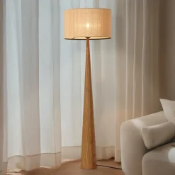 Lucande Gang|Gulvlamper > gulvlampe Fabrena, naturfarvet, bambus, højde 138 cm