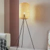 Lucande Gulvlamper > gulvlampe Jorick, bambus, trefod, højde 166 cm