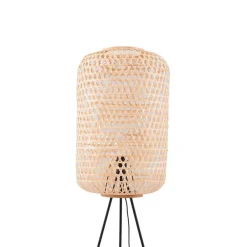 Lucande Gulvlamper > gulvlampe Jorick, bambus, trefod, højde 166 cm