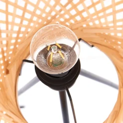 Lucande Gulvlamper > gulvlampe Jorick, bambus, trefod, højde 166 cm