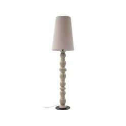 Lucande Gulvlamper > gulvlampe Lyndorin, beige, keramik, 150 cm
