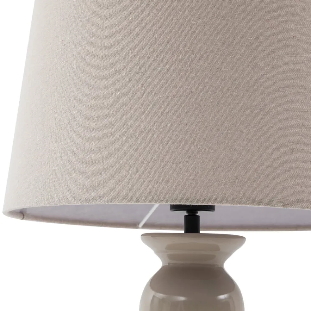 Lucande Gulvlamper > gulvlampe Lyndorin, beige, keramik, 150 cm