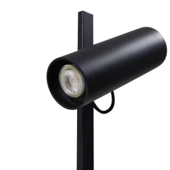Lucande Gulvlamper|Gulvlamper > gulvlampe Lysias, sort, metal, højde 143,2 cm