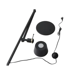 Lucande Arbejdsrum/Kontor|Gulvlamper > gulvlampe Silka, højde 173 cm, sort, metal