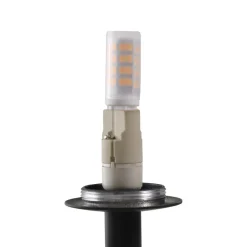 Gulvlamper ^ Lucande gulvlampe Visata, sort, glas, 3-lys, stativ