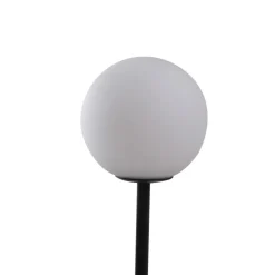 Gulvlamper ^ Lucande gulvlampe Visata, sort, glas, 3-lys, stativ