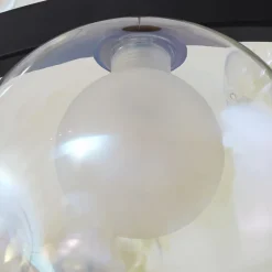 Lucande Pendellamper > hængelampe Marvi, Ø 68 cm, sort, glas, metal