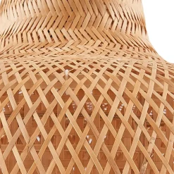 Pendellamper ^ Lucande hængelampe Rasmina, bambus, Ø 50 cm, 1 lyskilde