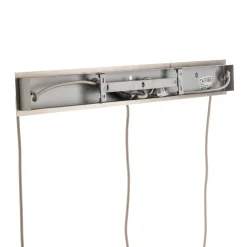 Pendellamper|Pendellamper ^ Lucande hængelampe Sharvil, 3 lyskilder, hvid, glas, 97 cm