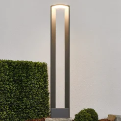 Lucande Terrassebelysning|Gadebelysning > Jeny LED-vejlampe, 100 cm, antracit, aluminium