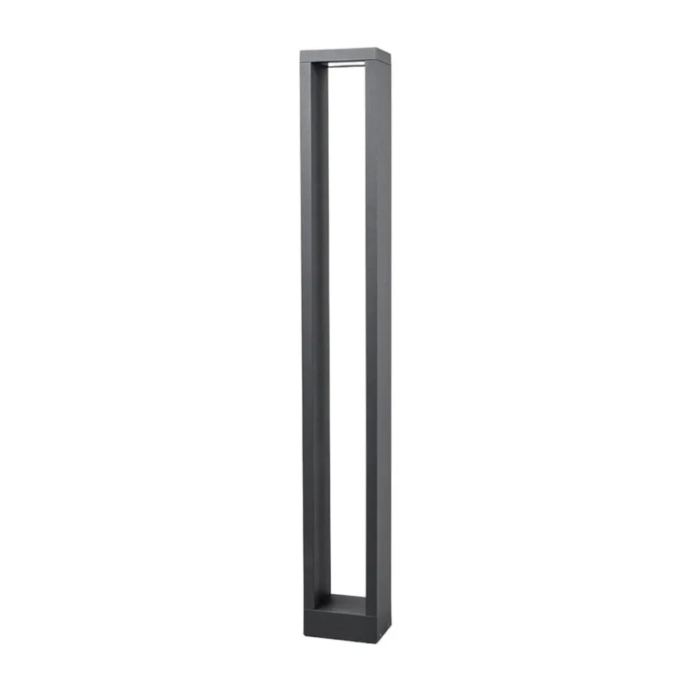 Gadebelysning ^ Lucande Jupp LED-vejlampe, 90 cm, antracit, metal, IP54