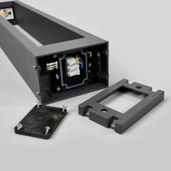 Lucande Terrassebelysning > Jupp LED-vejlampe, 60 cm, antracit, metal, IP54