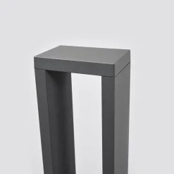 Terrassebelysning|Gadebelysning ^ Lucande Jupp LED-vejlampe, sæt med 4, 60 cm, antracit, IP54