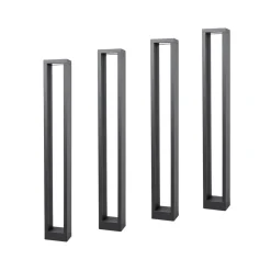 Lucande Terrassebelysning|Gadebelysning > Jupp LED-vejlampe, sæt med 4, 90 cm, antracit, IP54