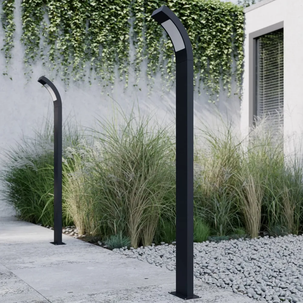 Lucande Terrassebelysning|Gadebelysning > Juvia LED-vejlampe, 100 cm, antracit, metal, IP54
