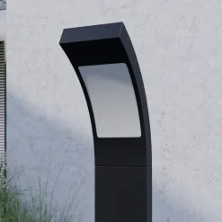 Lucande Terrassebelysning|Gadebelysning > Juvia LED-vejlampe, 100 cm, antracit, metal, IP54