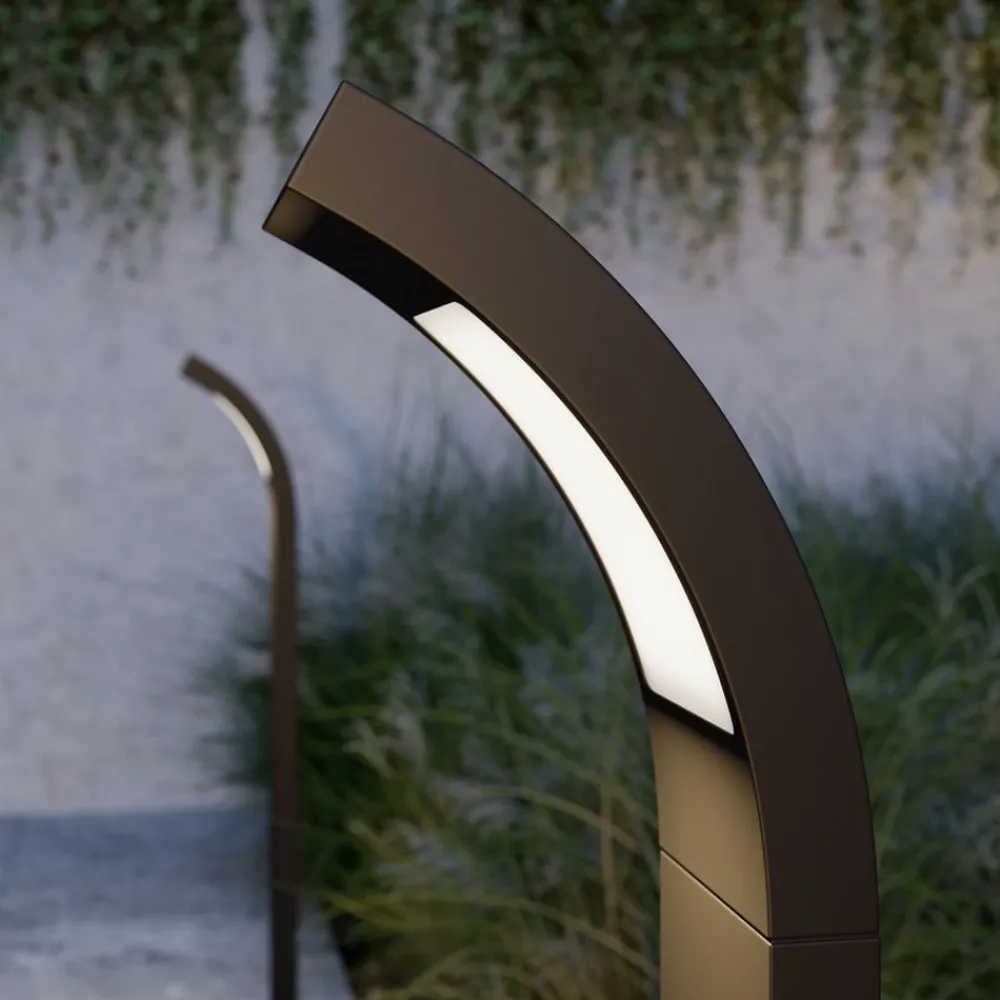 Lucande Terrassebelysning|Gadebelysning > Juvia LED-vejlampe, 100 cm, antracit, metal, IP54