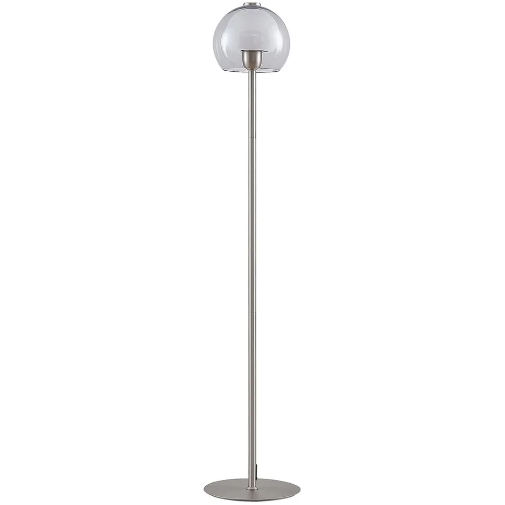 Lucande Gulvlamper > Kaiya gulvlampe med glasskærm