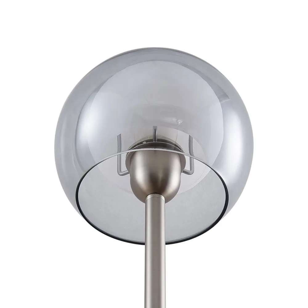 Lucande Gulvlamper > Kaiya gulvlampe med glasskærm