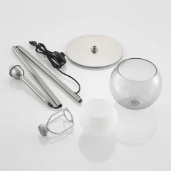 Lucande Gulvlamper > Kaiya gulvlampe med glasskærm