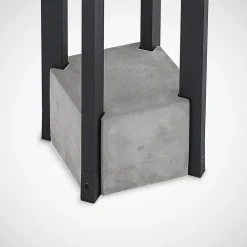 Lucande Terrassebelysning|Gadebelysning > Kalisa vejlampe, E27, IP44, 70 cm, grå, metal