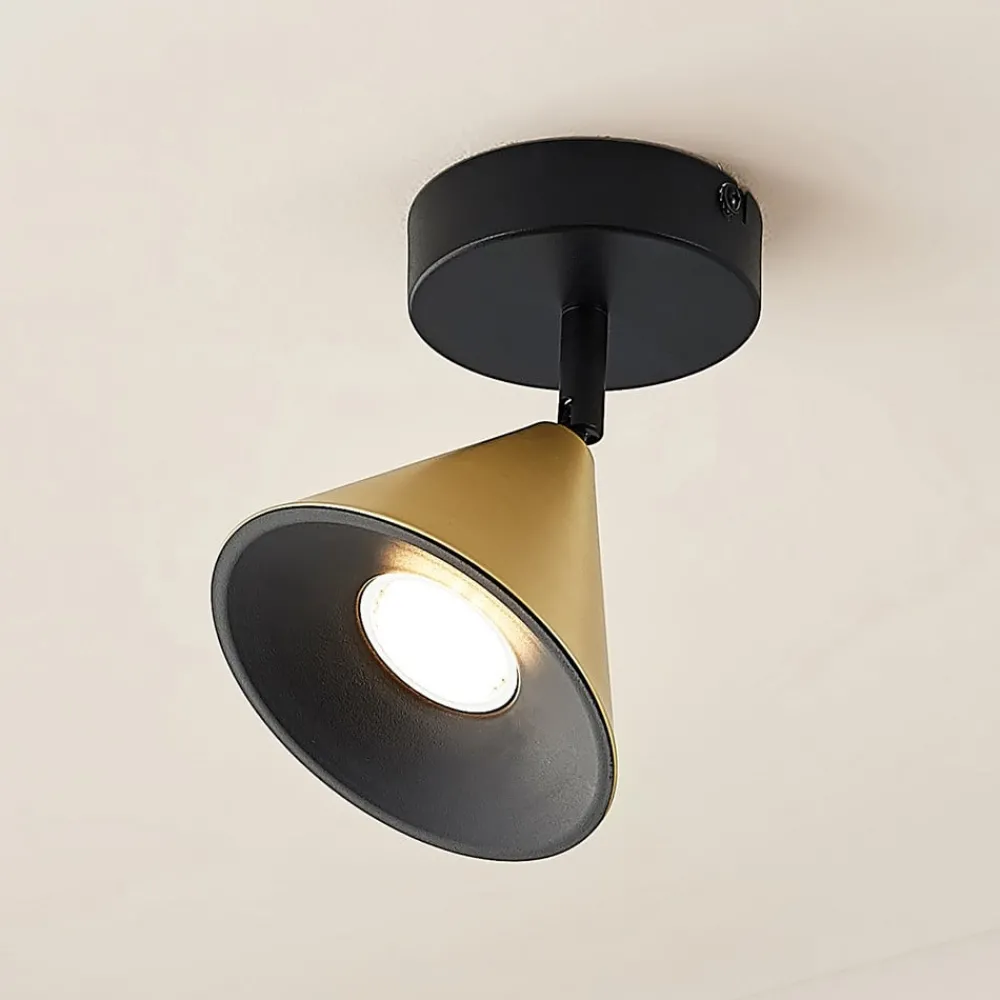 Lucande Loftlamper > Kartio loftlampe 1 lysk., drejelig messing