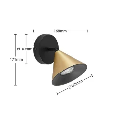 Lucande Loftlamper > Kartio loftlampe 1 lysk., drejelig messing
