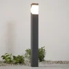 Terrassebelysning|Gadebelysning ^ Lucande Kiran vejlampe, 100 cm, grå, metal, IP44, E27