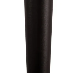 Dekorationsbelysning ^ Lucande LED-batteridrevet lysestage Lea, vase, mørkebrun, 28 cm