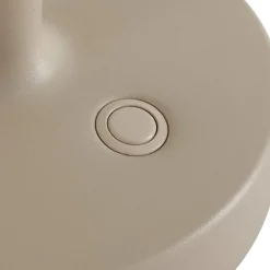 Dekorationsbelysning ^ Lucande LED-batteridrevet lysestage Lea, vase, beige, 28 cm