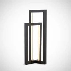 Lucande Pendellamper > LED-bordlampe Hylda, højde 42 cm, sort, aluminium