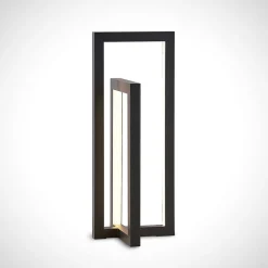 Lucande Pendellamper > LED-bordlampe Hylda, højde 42 cm, sort, aluminium