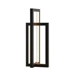 Lucande Pendellamper > LED-bordlampe Hylda, højde 42 cm, sort, aluminium