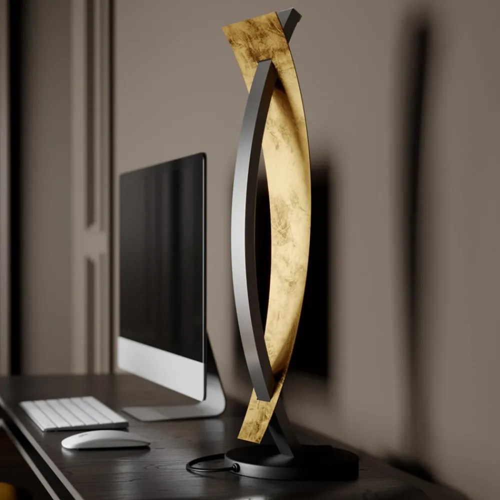Lucande Pendellamper > LED-bordlampe Marija, sort, dæmpbar, 62 cm