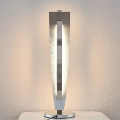 Lucande Bordlamper > LED-bordlampe Marija, sølvfarvet, dæmpbar, 62 cm